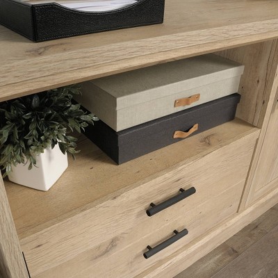 Prime Oak Lateral File Cabinet Credenza with Adjustable Shelf