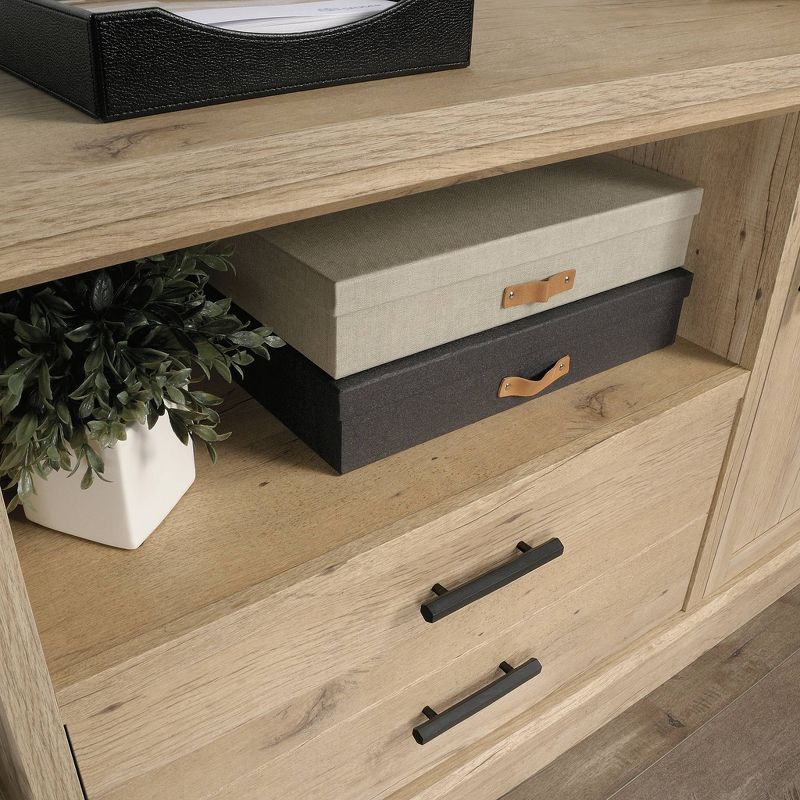 Aspen PostLateral File Cabinet Credenza Prime Oak - Sauder: Modern Home Office Storage, Adjustable Shelf, Full Extension Drawer, 6 of 10
