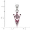 Black Bow Jewelry Sterling Silver Arizona State Sun Devils NCAA Large Pendant - 2 of 3