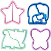 Bentology Sandwich Cutters for Kids, 4 pk - Cute Bread Crust & Cookie Cutters with Butterfly, Star, Dinosaur & Elephant - Great for Lunches & Baking - 3 of 4
