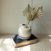 Vintage Crackle Vase with Handles Blue Stripe Stoneware by Foreside Home & Garden - 2 of 4