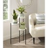 Kate and Laurel Finn Plant Stand, White and Black - 4 of 4