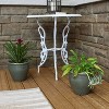 Sunnydaze Chalet Outdoor/Indoor High-Fired Glazed UV- and Frost-Resistant Ceramic Planters with Drainage Holes - 2-Pack - 4 of 4