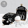 Big Dot of Happiness Adult 80th Birthday - Gold - Treat Box Party Favors - Birthday Party Goodie Gable Boxes - Set of 12 - 3 of 4