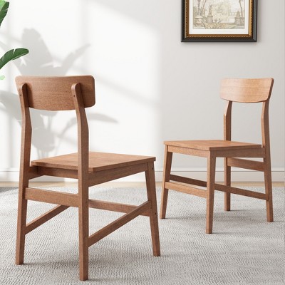 Luck Live 2 piece solid wood dining chair