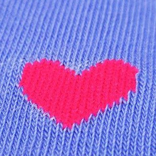 purple with pink hearts