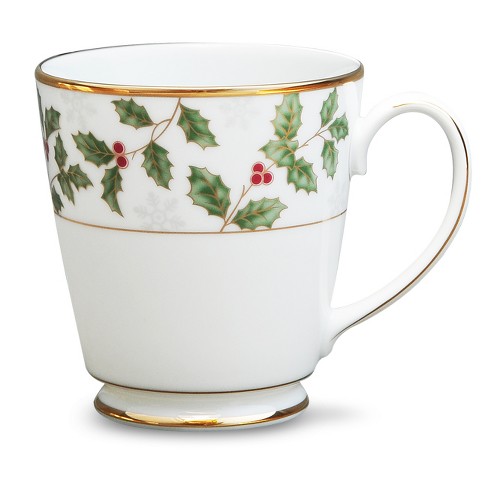 Tag farmhouse Christmas White Earthenware 16 Oz Joy Sentiment Mug  Featuring Holly Berries & Leaves, Coffee, Hot Coco, Tea, Hostess & Teachers  Gift : Target