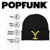 Yellowstone Y Knit Beanie for Men and Women, Black - 2 of 4