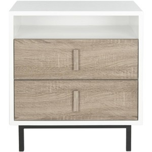 Kefton Cabinet - FOX4219 - White/Grey - Safavieh Couture - 1 of 4