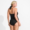 Lands' End Women's Slender Suit Multi-Way Bandeau High Leg One Piece Swimsuit - 2 of 4