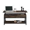 HTUTWOO Adjustable Lift-Top Coffee Table With Hidden Compartment And Storage Shelf Durable Metal Frame and Carbon Oak For Living Room - 2 of 4