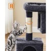 Feandrea Cat Tree, Cat Tower, Cat Condo, Large Cat Perch, 2 Cat Caves, Scratching Post - 4 of 4