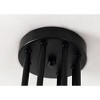 13" x 26" x 9" 8-Light Electodyte Pendant Black - Warehouse Of Tiffany: Modern Edison Bulb, Metal Fixture - 4 of 4