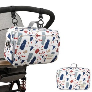 Waterproof baby print stroller bag storage hanging bag diaper bag mother and baby mommy bag - 1 of 4