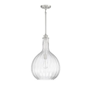 Savoy House Brandon 1 - Light Pendant in  Satin Nickel - 1 of 4
