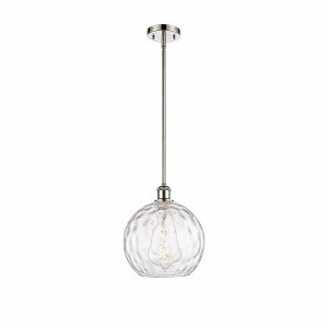 Athens Water Glass - 1 Light Mini Pendant In Industrial Style-13 Inches Tall and 10 Inches Wide - 1 of 1
