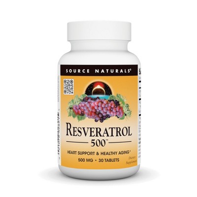 Resveratrol 500 500 mg by Source Naturals, Inc.  -  30 Tablet