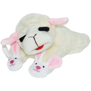Multipet Lamb Chop Spring with Bunny Slippers Dog Toy - Medium - 1 of 1