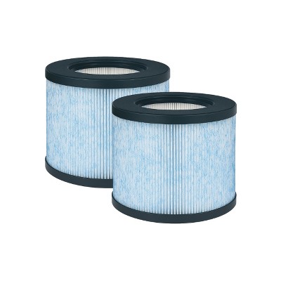 Nispira 3-in-1 True HEPA Filter Replacement Compatible with Miko Air Purifier C102 ibuki MA-01CW, MA-18, Okaysou AirMic4S, 2 Packs