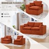 MOONMISS 80"Modular Sectional Sofa Cloud Couch with Cushion Covers Removable Furniture for Living Room Bedroom Apartments Dorms - 2 of 4