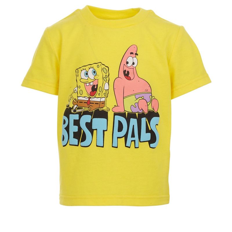 SpongeBob SquarePants 3 Pack T-Shirts Little Kid to Big Kid, 2 of 5