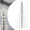 VidaXL Christmas Tree Light with Spikes 220 LEDs Cold White 70.9 in. - 2 of 4