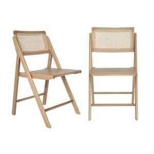 Taylor & Logan Lisbeth Cane Rattan Chair Set - 1 of 4