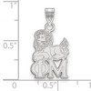 Black Bow Jewelry Sterling Silver Phi Mu Greek Life Small Pendant - 2 of 3