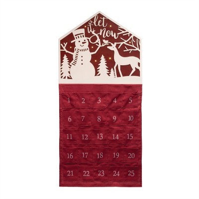Let it Snow Christmas Countdown 35"H