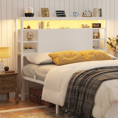 Aheaplus Headboards with Power Outlets and RGB LED Light