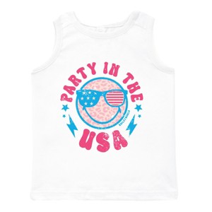 The Juniper Shop SmileyWorld Party In The USA Toddler Tank - 1 of 4