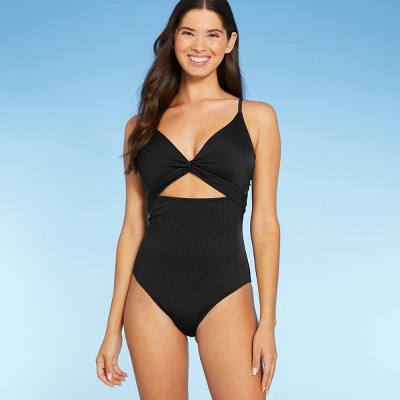 Women's Plunge Cut Out One Piece Swimsuit - Shade & Shore™