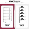 FDW 5 Tier Wire Shelving Unit Heavy Duty Storage Shelves Metal Shelving With Detachable Casters - 4 of 4