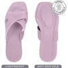ROXONI Women Slippers Shower Pool Sandals Criss Cross Bathroom Quick Drying Slippers - 2 of 4