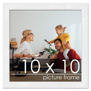 PosterPalooza | 10x10 Wood Frame with UV Acrylic, 6 Finishes: Black, White, Bronze, Silver, Wood, Mahogany - 1 of 4
