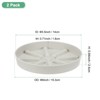 Unique Bargains Plastic Indoor Durable Flower Pot Plant Saucer 2 Pcs - 2 of 4