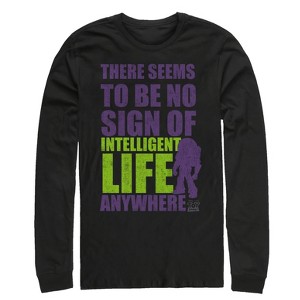 Men's Toy Story No Intelligent Life Anywhere Long Sleeve Shirt - 1 of 3
