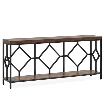 Resenkos Narrow Console Table, Small Entryway Table, Thin Sofa Table, Side Table, Display Table, for Hallway, Bedroom, Living Room, Foyer Brown