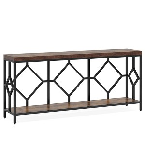 Resenkos Narrow Console Table, Small Entryway Table, Thin Sofa Table, Side Table, Display Table, for Hallway, Bedroom, Living Room, Foyer Brown - 1 of 4