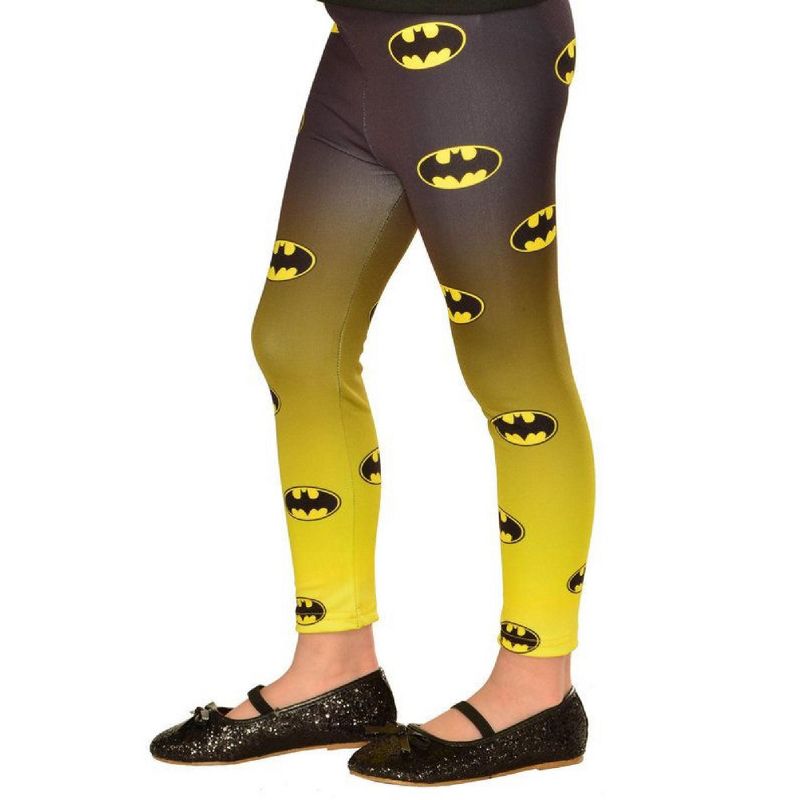 Rubies Batgirl Children's Leggings Girls Halloween Accessory- 6+, 1 of 2