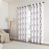 Kate Aurora 1 Piece Watercolor Floral Light Filtering Grommet Top Window Curtain Panel - 3 of 4