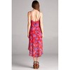 Women's Floral High Low Dress - Honey Punch - 3 of 4