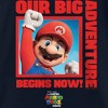 Girl's The Super Mario Bros. Movie Mario Our Big Adventure Begins Now Red T-Shirt - 2 of 4