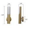 LLHZSY Modern 15" Wall Sconces 1-Light Milky White Glass Cylindrical Wall Light, E26 - 4 of 4