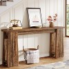 Tribesigns Entryway Console Table, 70.9"Narrow Long Farmhouse Sofa Table Behind Couch, for Living Room Hallway Entrance, Rustic Brown - 3 of 4