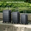 SUGIFT 3 Piece Hardshell Luggage Set Suitcase with TSA Lock, YKK Zippers, Aluminum Telescopic Handle, PC+ABS Construction and Spinner Wheels - 2 of 4