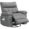 Oversized Extra Wide Manual Recliner Chair CF8007 in Faux PU Leather, 68CM Wide Seat with 1.5X Sponge Filling for Superior Comfort - 2 of 4