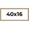 PosterPalooza | Panoramic Refined Silver Picture Frame - UV Acrylic, Foam Board Backing, Hanging Hardware - 2 of 4