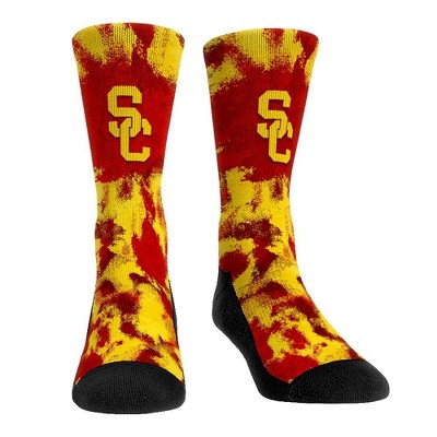 NCAA USC Trojans Paint Crew Socks - L/XL