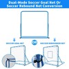 4x4 Soccer Goal Net and Soccer Rebounder Net, Dual-Mode Soccer Training Nets with Adjustable Angle, Easy Setup for Kids Teens Adults Soccers Training - 4 of 4